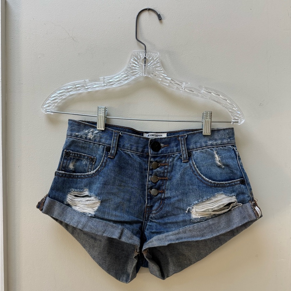Free People Denim Jean Shorts